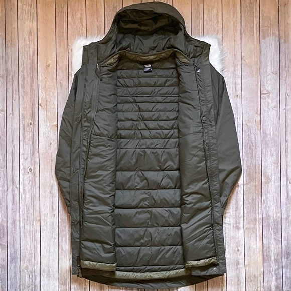 The North Face Women’s Agua Fria TriClimate 3 In 1 Green Coat - Picture 4 of 12